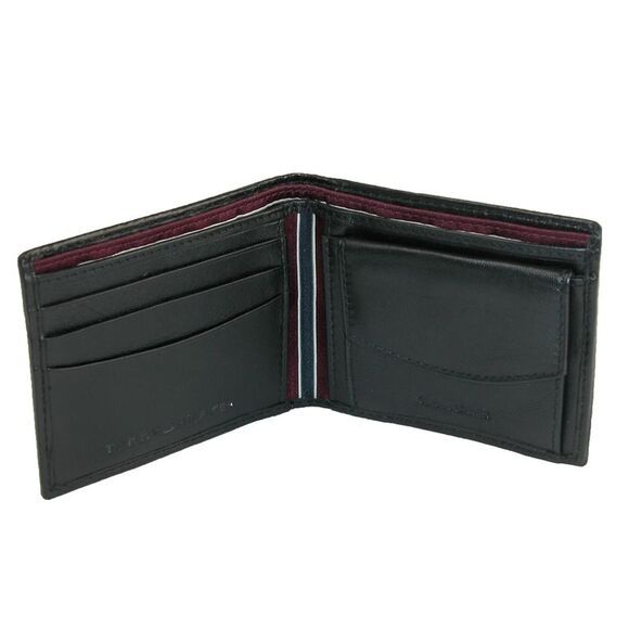 Tommy Hilfiger Men's Leather Stockton Bifold Coin Wallet - Picture 2 of 3